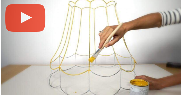 Stolik z lampy - diy (55946)