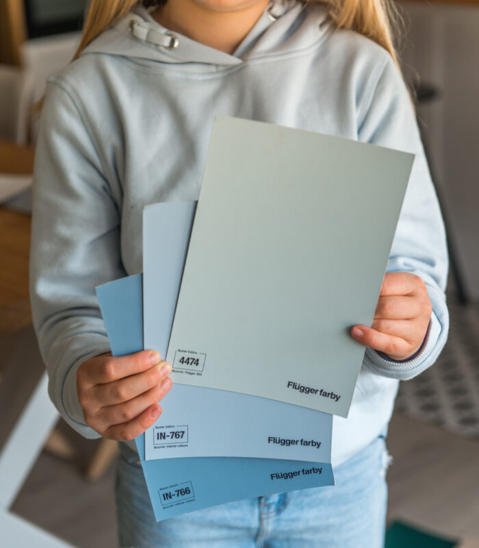 Próbki kolorów w niebieskiej palecie barw (56991)