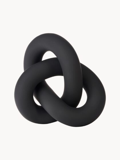 Ręcznie malowana dekoracja z ceramiki Knot, 6 cm
