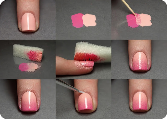 tutorial jka zrobić ombre nails