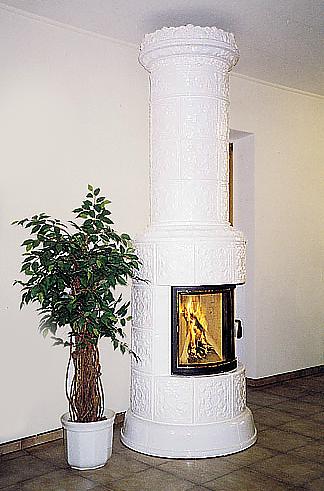 piec biały, ceramiczny piec,stylowy pionowy piec,pionowy kominek,wysoki kominek,skandynawski kominek