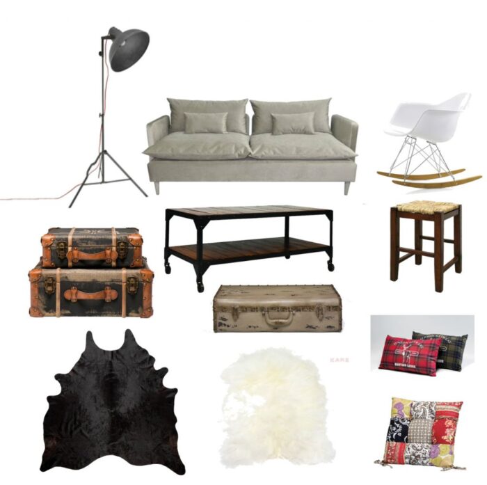 metalowa lampa podłogowa.stpojąca lampa czarna,lampa industrialna czarna,lampa p[odłogowa w czarnym kolorze,szara nowoczesna sofa,biały fotelik na płozach,krzesło z tworzywa na drewnianych płozach.industrialny stolik,ława w stylu industrialnym,walizki vintage,postarzane walizki ozdobne,brązowe patynowane walizki,beżowa walizka vintage,stylowe walizki ozdobne,czarna skóra bydlęca,dywan ze skóry bydlęcej,stołek z jutowym siedziskiem,kolonialny stołek, taboret z drewna,owcza skóra,biały dywan z owczej skóry.futrzak dywan z naturalnej skóry,poduszki czerwone i granatowe,poduszki patchworkowe,