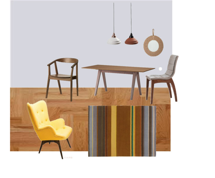 moodboard salon z jadalnią,ściana A,wersja 1