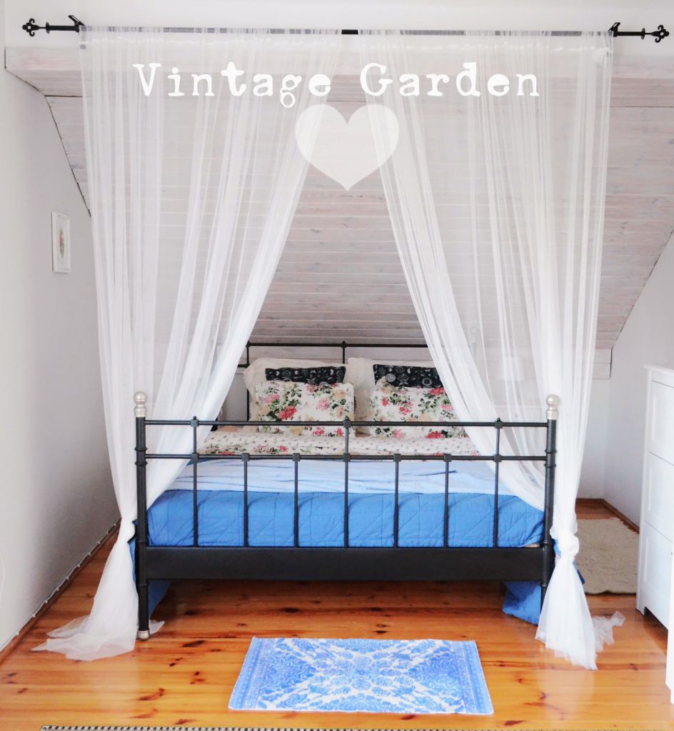 sypialnia na poddaszu w stylu vintage sypialnia na poddaszu w stylu vintage