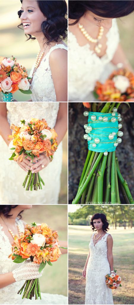 ślub w stylu shabby chic bukiet