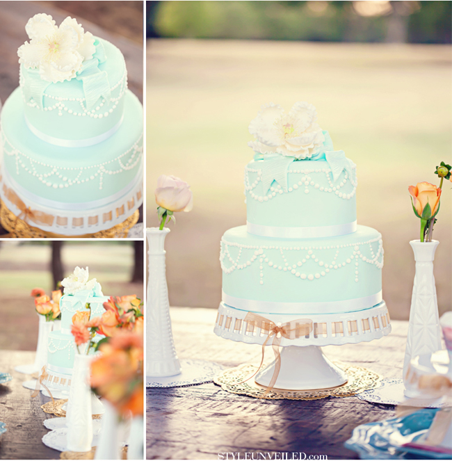 tort weselny shabby chic inspiracje