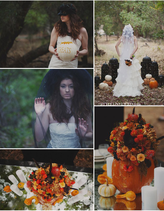 Halloween weselne inspiracje