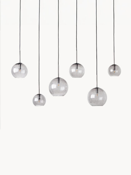 Duża lampa wisząca Raquel ze szklanej kuli
