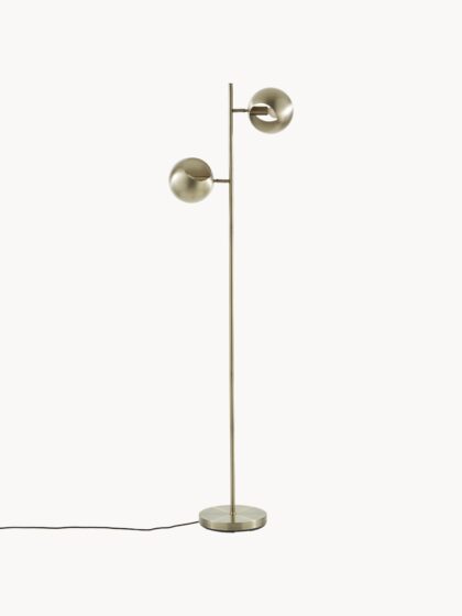 Lampa podłogowa do czytania Edgar z wykończeniem antycznym