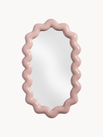 Owalne lustro ścienne Zigzag