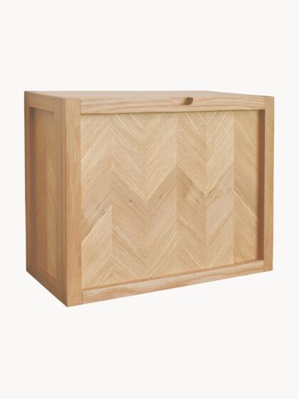 Wiszący szafka na buty Herringbone z drewna dębowego