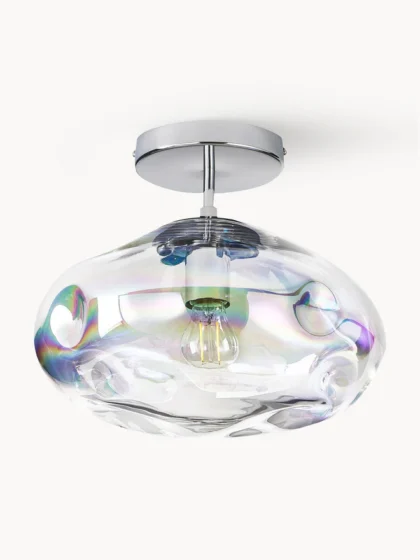Szklana lampa sufitowa Amora