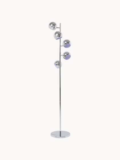 Duża lampa podłogowa Calotta z metalowymi kloszami