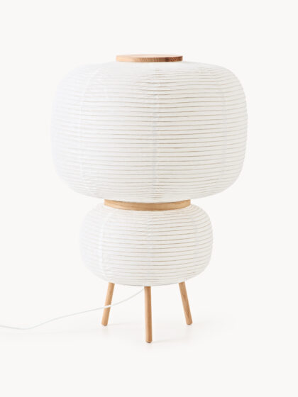 Lampa podłogowa Misaki w stylu japońskim z papierem ryżowym