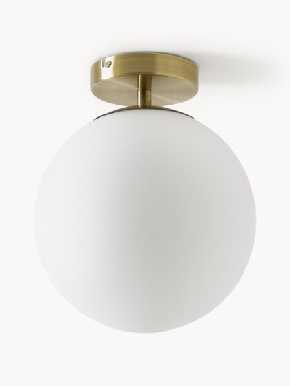 Mała szklana lampa sufitowa Hitch