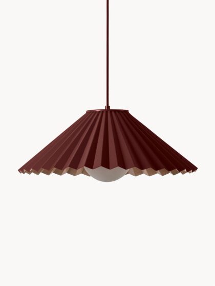 Lampa wisząca The Pleat w kolorze bordowym