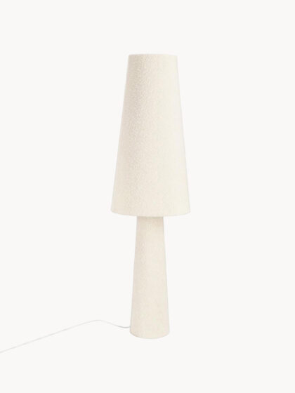 Lampa podłogowa Radha z kloszem Bouclé