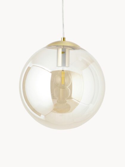 Lampa wisząca Bao ze szklanym kloszem