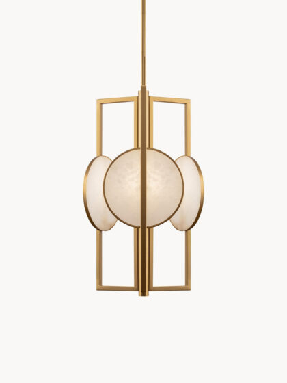 Lampa wisząca Marmo z marmuru i metalu