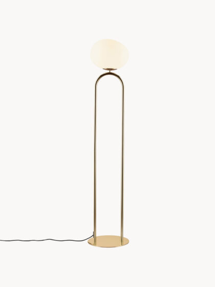 Szklana lampa podłogowa Shapes, Ø 28 cm, wys. 135 cm
