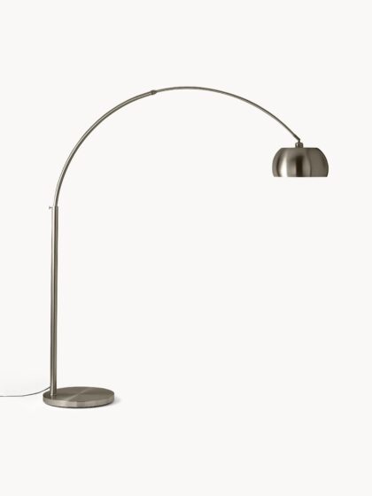 Duża lampa łukowa Bowie z metalu, wys. 202 cm