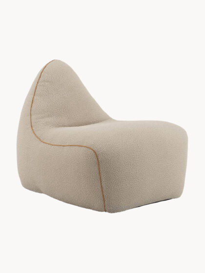 Pufa/worek do siedzenia SACKit z Teddy Bouclé