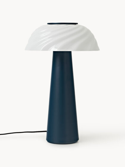 Lampa stołowa Anya w kolorze niebieskim