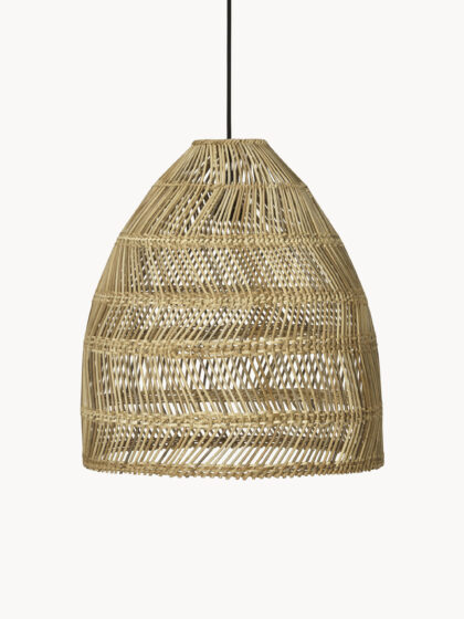 Zewnętrzna lampa wisząca Maja z rattanu
