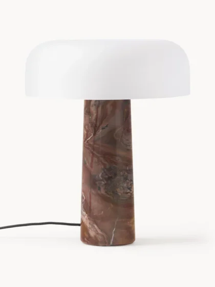 Lampa stołowa Carla z marmurową podstawą