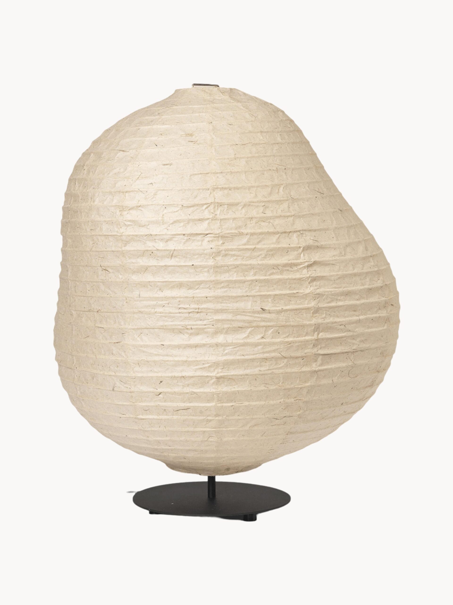 Mała lampa stojąca Kurbis z papieru washi