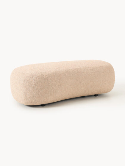 Puf Bouclé XL Alba brzoskwiniowy