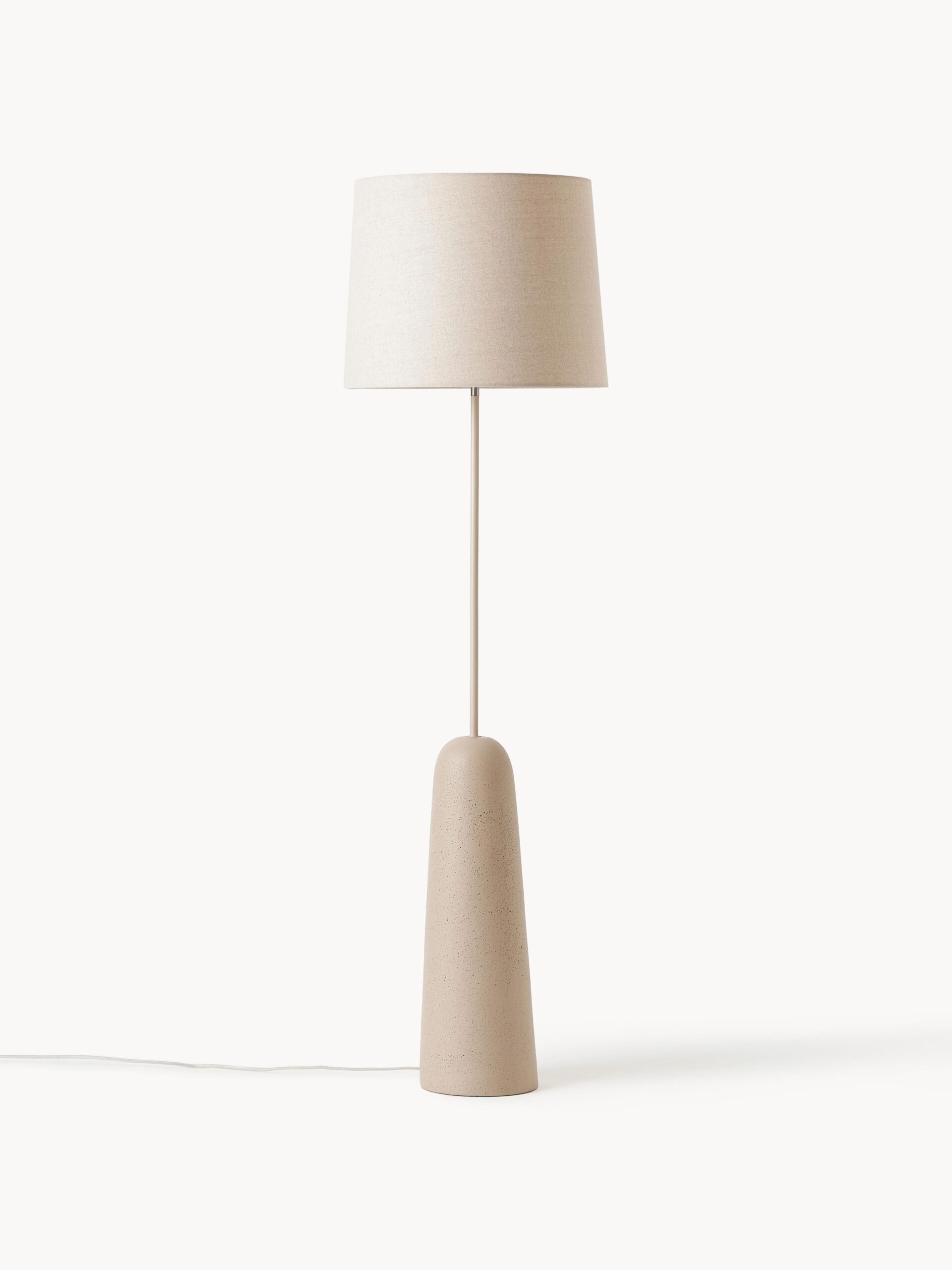 Lampa podłogowa Kaya z betonową podstawą