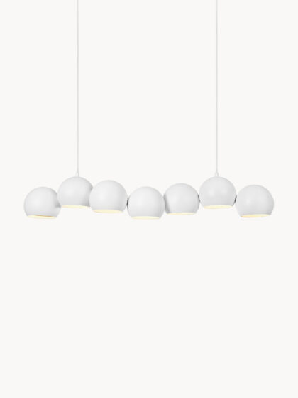 Duża lampa wisząca Cupolo biała