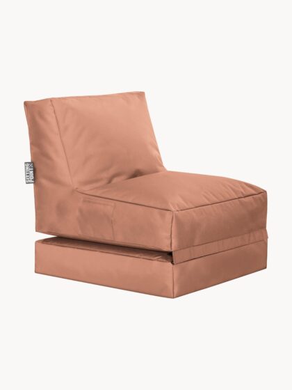 Ogródkowy fotel typu beanbag Twist brzoskwiniowy