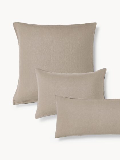 Poszewka na poduszkę Washed Linen Airy beżowa