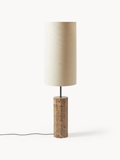 Lampa podłogowa z marmurową podstawą Elanor