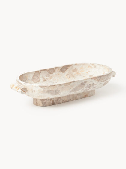 Misa dekoracyjna z marmuru Fossil
