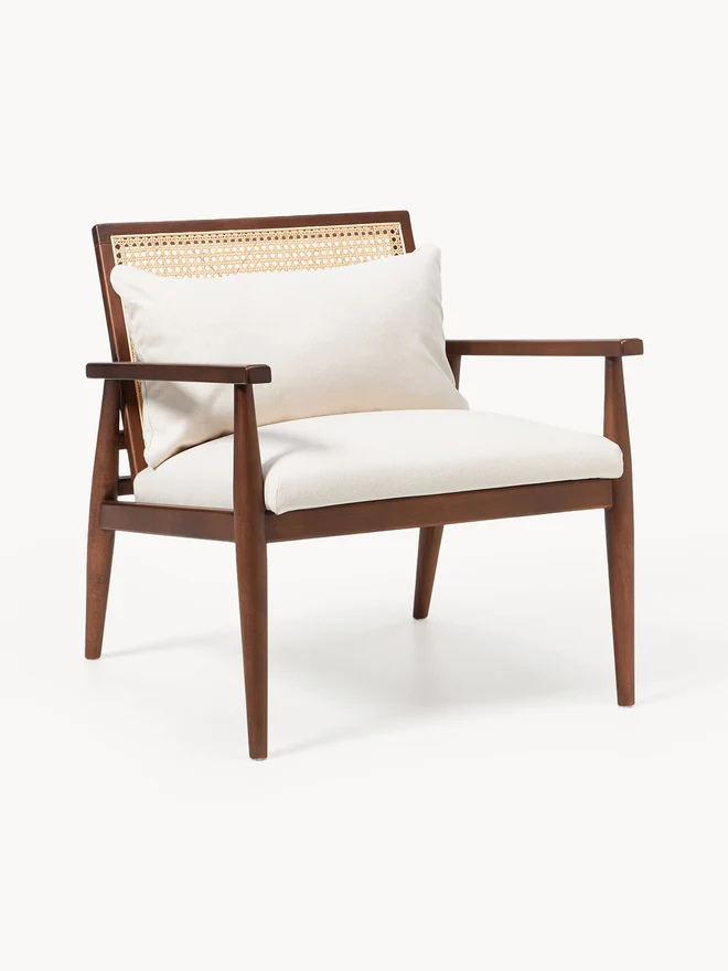 Manuell Fotel Lounge z Drewna Kauczukowego