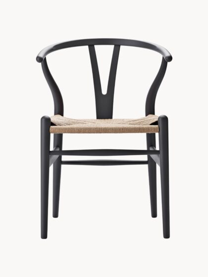Drewniane krzesło CH24 Wishbone Chair antracytowe
