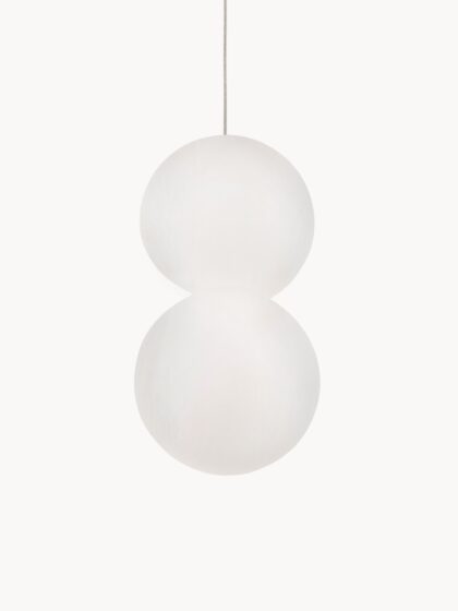 Lampa wisząca ze szkła i betonu Zero