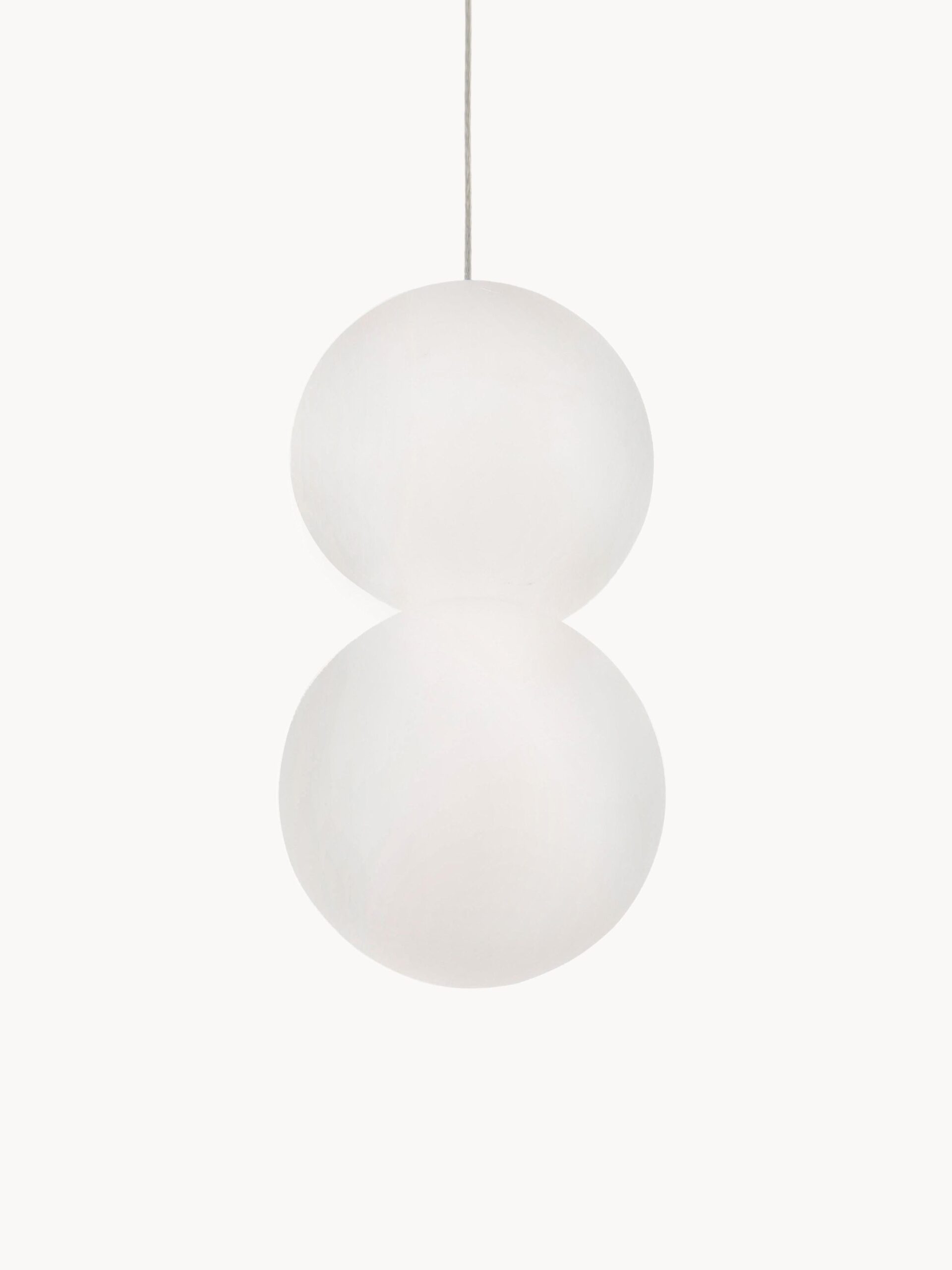 Lampa wisząca ze szkła i betonu Zero