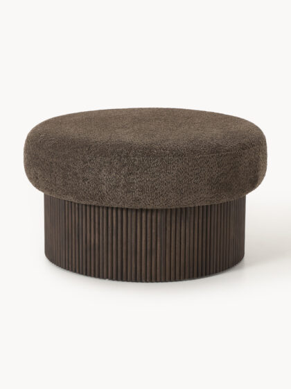 Puf XL Teddy-Bouclé Nala taupe